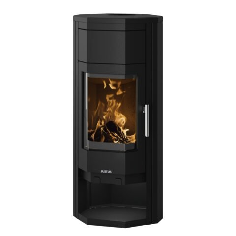 JUSTUS Usedom 5 W+ 2.0 Kaminofen 5,5 kW – Stahl Schwarz