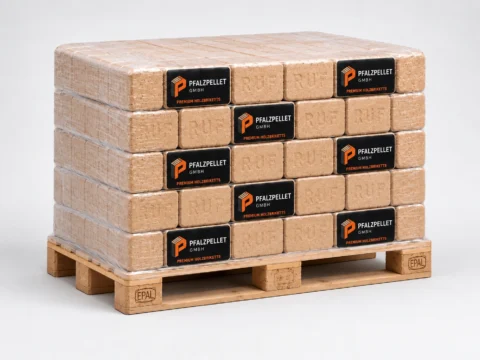 Hardcubes Premium – Hartholzbriketts – halbe Palette 480 kg