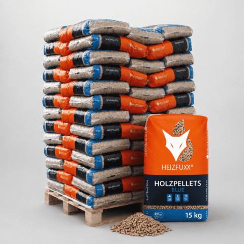 HEIZFUXX Holzpellets Blue, ENplus A1 – Palette 975 kg