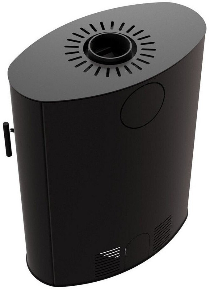 ILDNORD Renvik Kaminofen 10 kW – Stahl Schwarz – Panoramaansicht