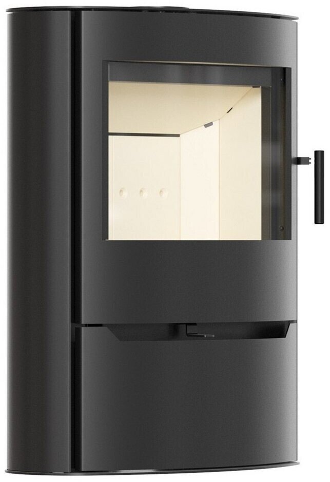 ILDNORD Renvik Kaminofen 10 kW – Stahl Schwarz – Panoramaansicht