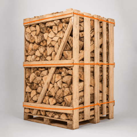 Kaminholz Buche, kammergetrocknet, 25 cm Scheitlänge – 1 RM