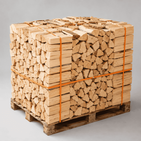 Kaminholz Fichte, kammergetrocknet, 25 cm Scheitlänge – 1 RM