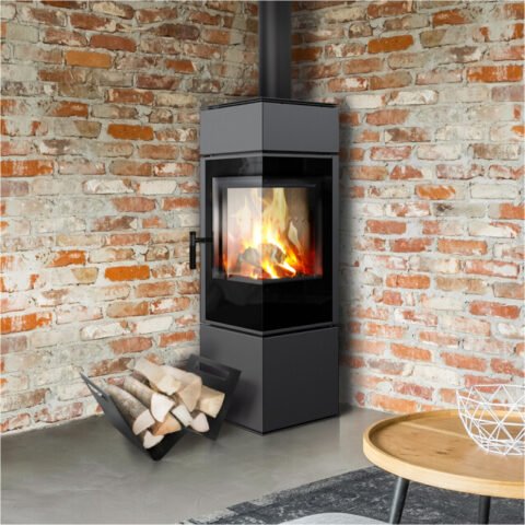 Kratki THOR VIEW Kaminofen 8 kW – Stahl Schwarz
