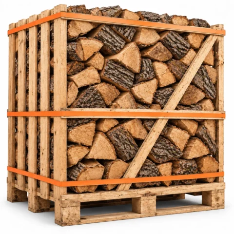 Brennholz Eiche 30–33 cm, kammergetrocknet – 1 RM