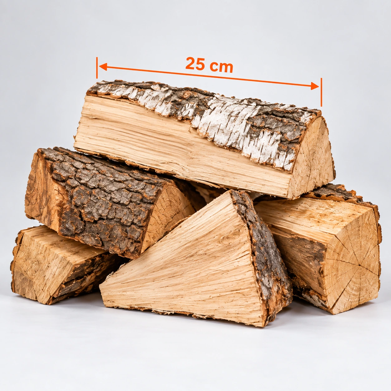 Brennholz Hartholz-Mix / Laubholzmix 25 cm, kammergetrocknet – 1 RM – Bild 2