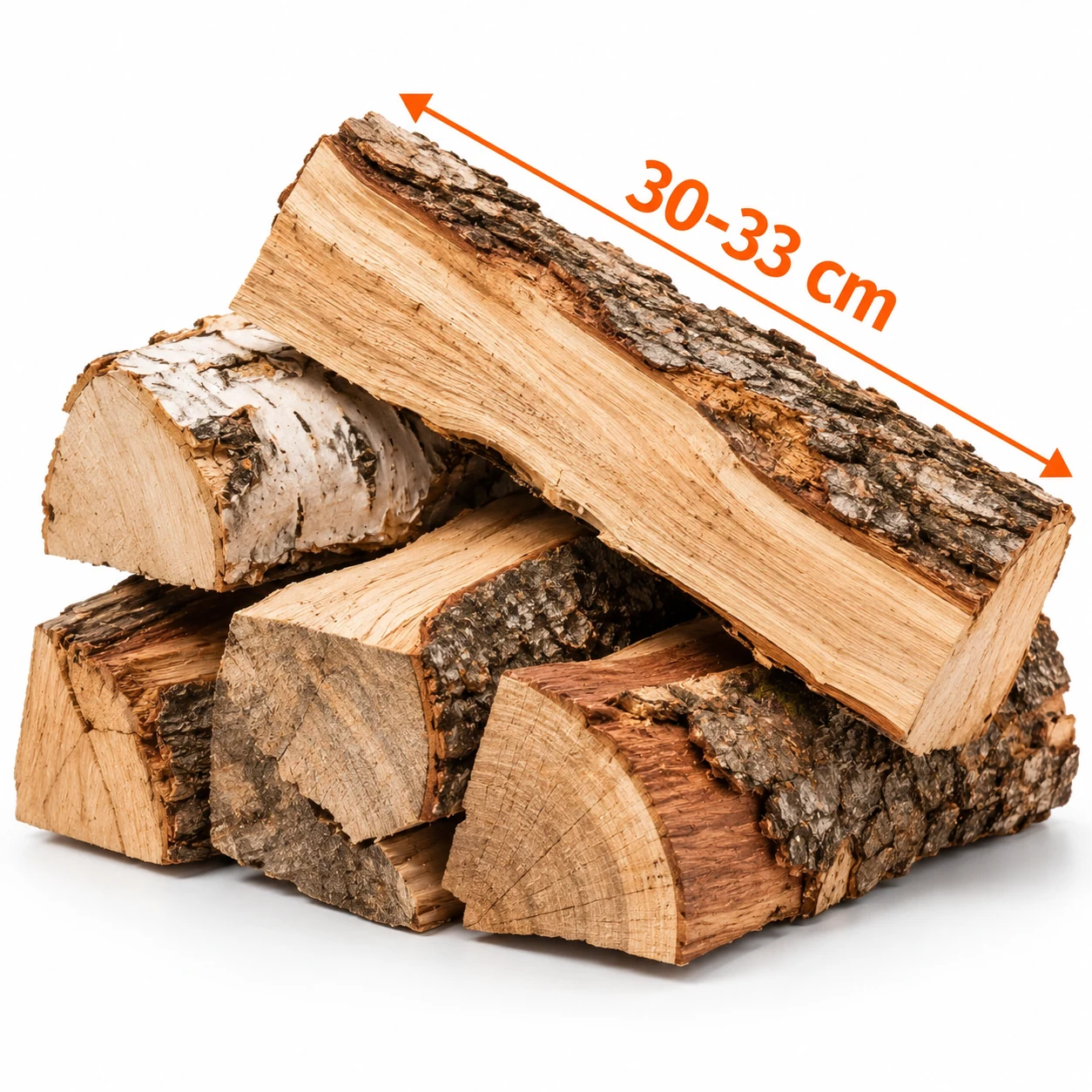 Brennholz Hartholz-Mix / Laubholzmix 30–33 cm, kammergetrocknet – 1 RM – Bild 2