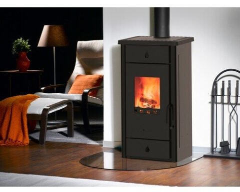 Wamsler Luke II Kaminofen 8 kW mit Kochplatte – Anthrazit