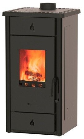 Wamsler Luke II Kaminofen 8 kW mit Kochplatte – Anthrazit – Produktansicht 1